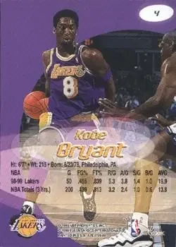 Back of Kobe Bryant