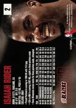 Back of Isaiah Rider