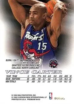 Back of Vince Carter