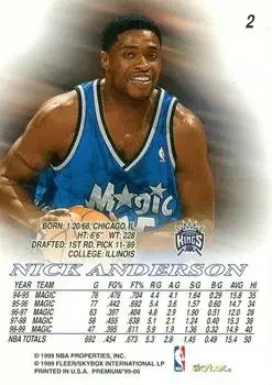 Back of Nick Anderson