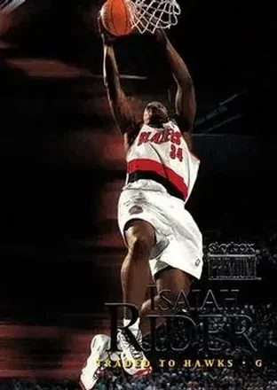 1999-00 SkyBox Premium #3 - Isaiah Rider - Atlanta Hawks