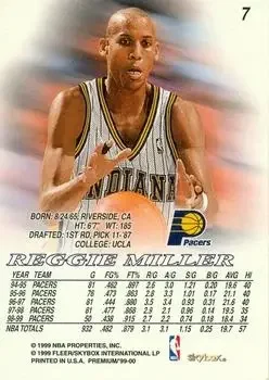Back of Reggie Miller