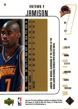 Antawn Jamison Rückseite