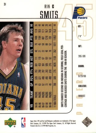 Rik Smits 裏面