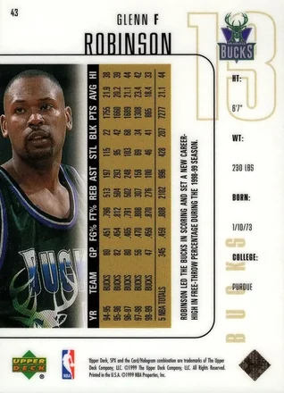 Glenn Robinson 裏面