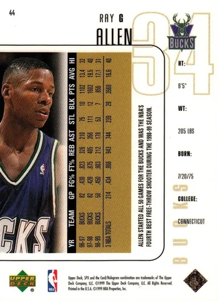 Ray Allen Rückseite