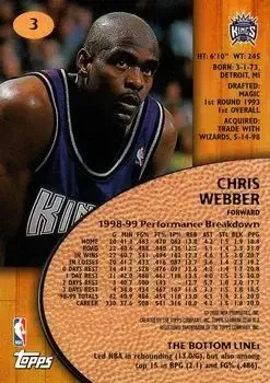 Back of Chris Webber