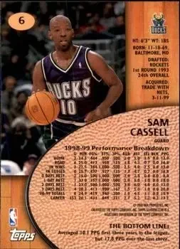 Back of Sam Cassell
