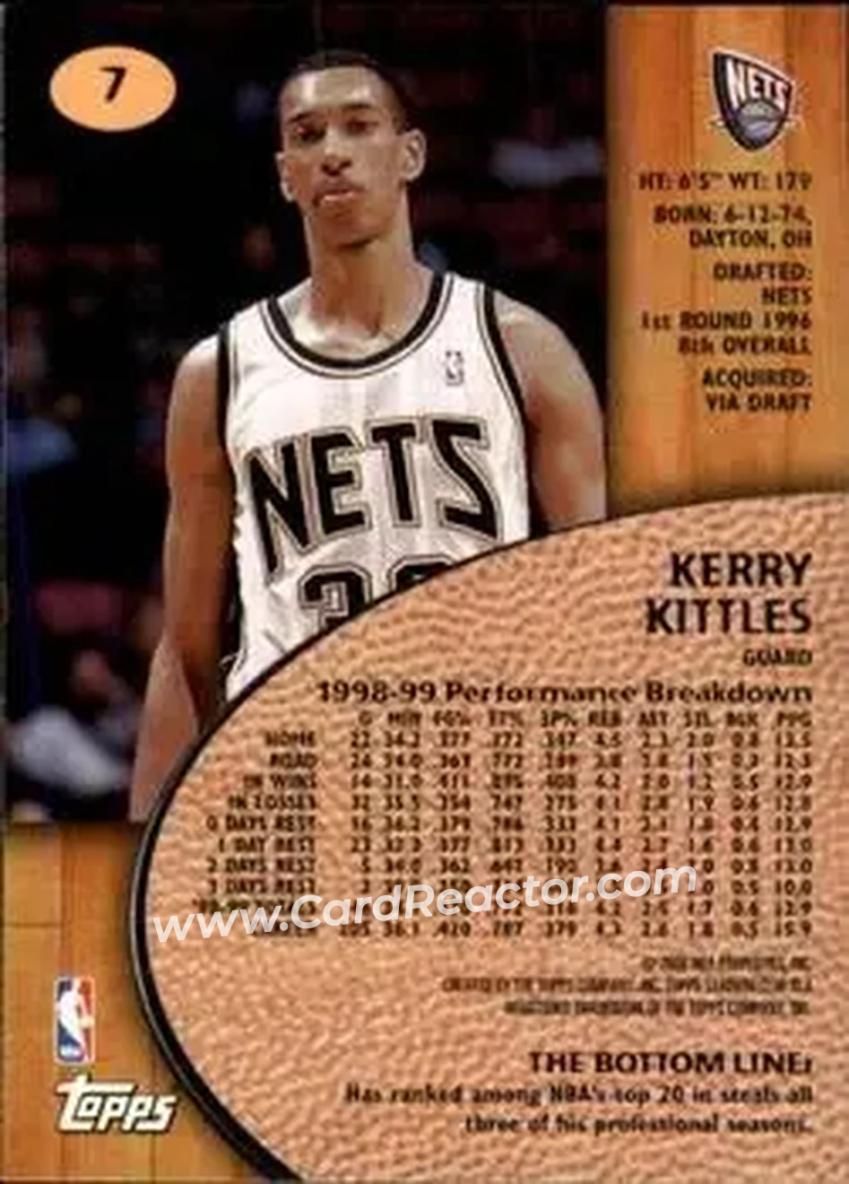 Back of Kerry Kittles