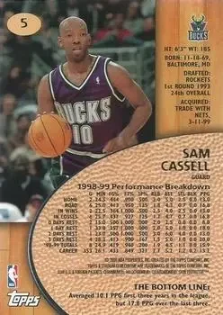 Back of Sam Cassell
