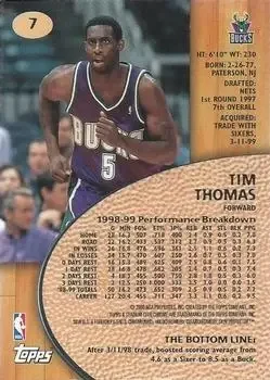 Back of Tim Thomas