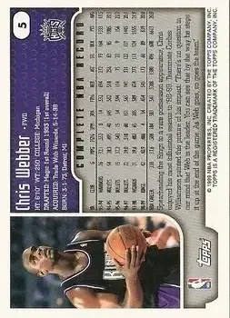 Back of Chris Webber