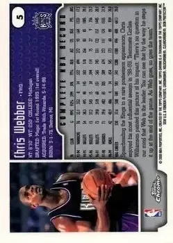 Back of Chris Webber