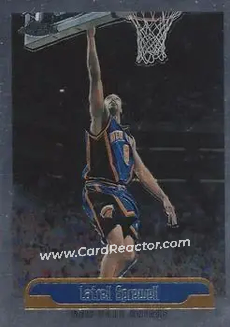 1999-00 Topps Chrome #13 - Latrell Sprewell - New York Knicks - Front 1999-00 Topps Chrome #13 - Latrell Sprewell - New York Knicks - Front