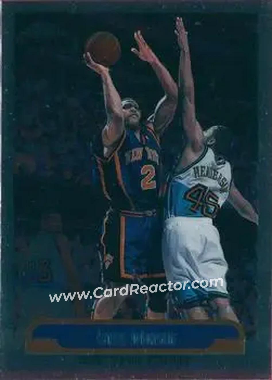 1999-00 Topps Chrome #15 - Larry Johnson - New York Knicks - Front 1999-00 Topps Chrome #15 - Larry Johnson - New York Knicks - Front