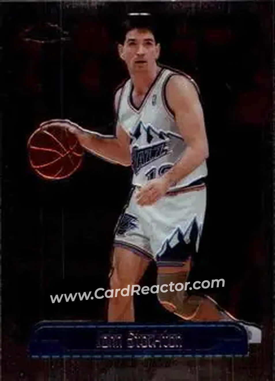 1999-00 Topps Chrome #25 - John Stockton - Utah Jazz - Front