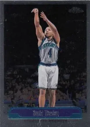 1999-00 Topps Chrome #45 - David Wesley - Charlotte Hornets 1999-00 Topps Chrome #45 - David Wesley - Charlotte Hornets