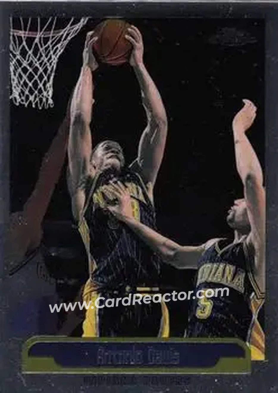 1999-00 Topps Chrome #64 - Antonio Davis - Indiana Pacers - Front