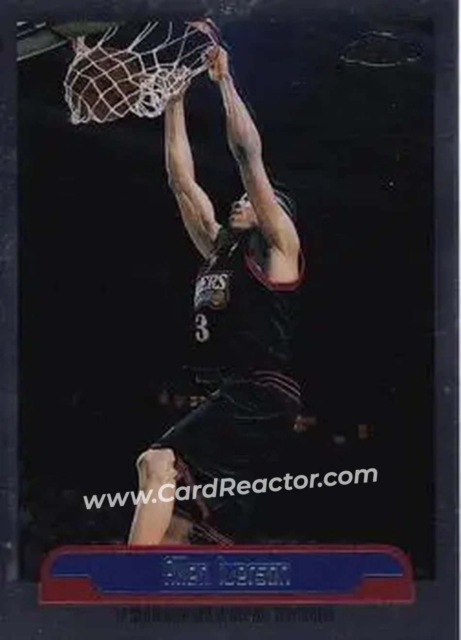 1999-00 Topps Chrome #66 - Allen Iverson - Philadelphia 76ers - Front