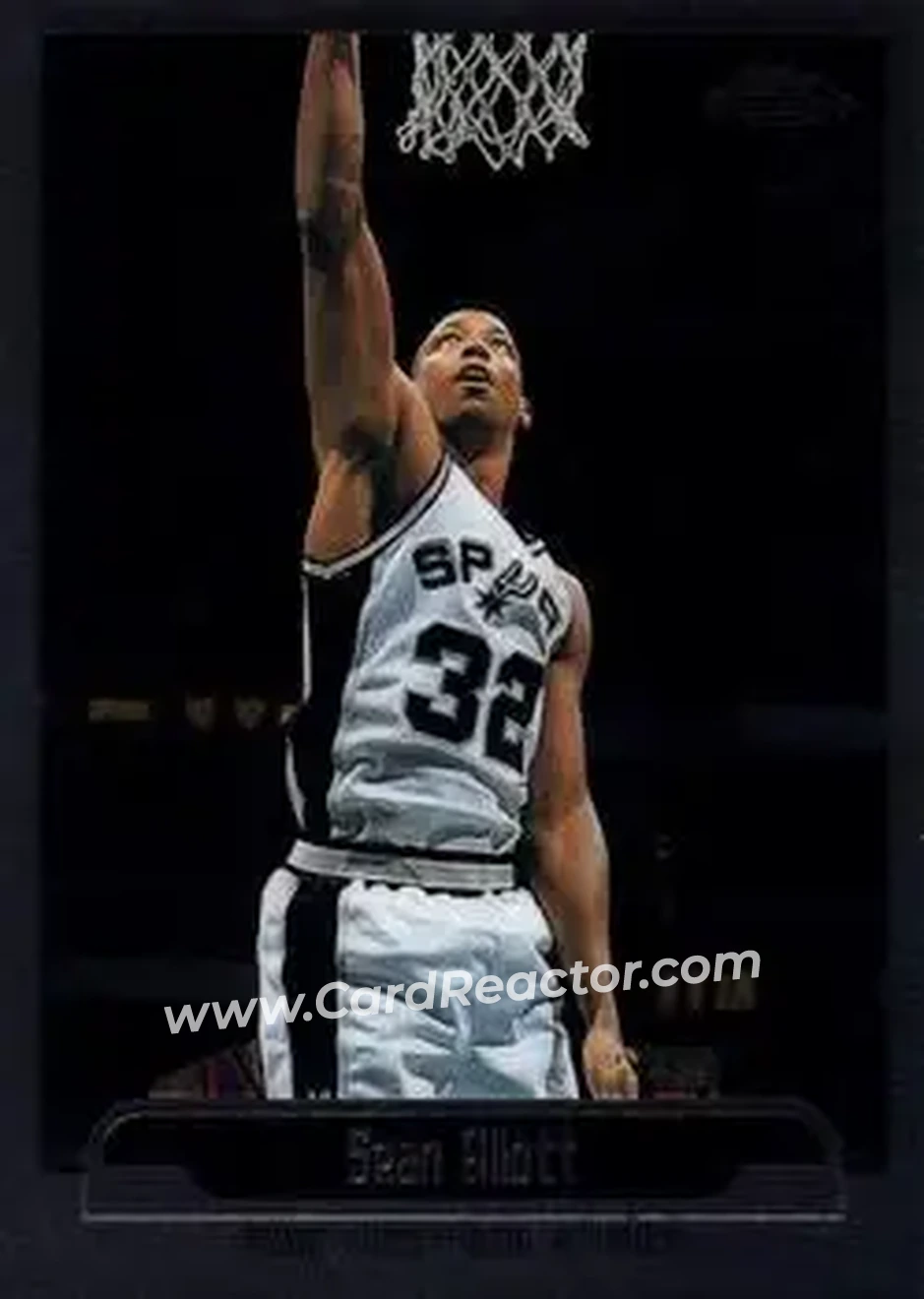 1999-00 Topps Chrome #74 - Sean Elliott - San Antonio Spurs - Front 1999-00 Topps Chrome #74 - Sean Elliott - San Antonio Spurs - Front