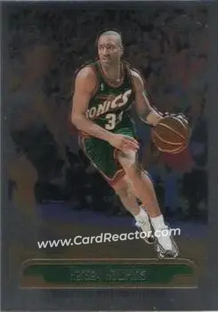 1999-00 Topps Chrome #80 - Hersey Hawkins - Seattle SuperSonics - Front