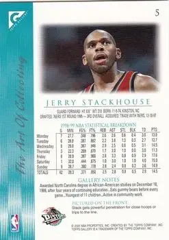 Back of Jerry Stackhouse