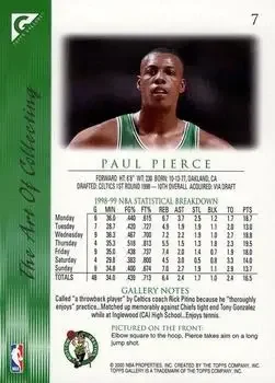 Back of Paul Pierce