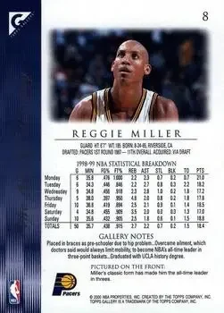 Back of Reggie Miller