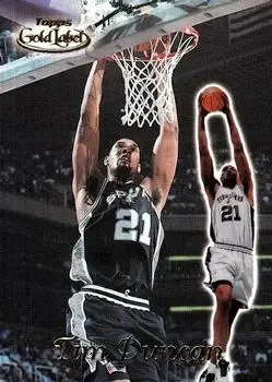 1999-00 Topps Gold Label #1 Tim Duncan