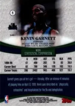 Back of Kevin Garnett