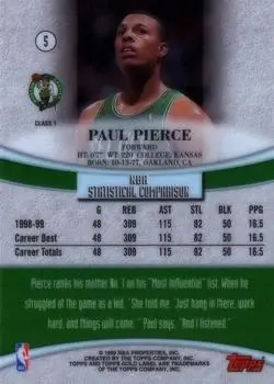 Back of Paul Pierce