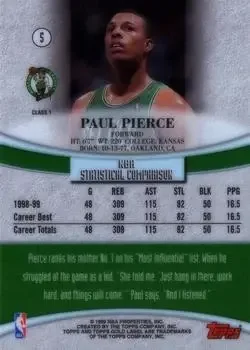 Back of Paul Pierce