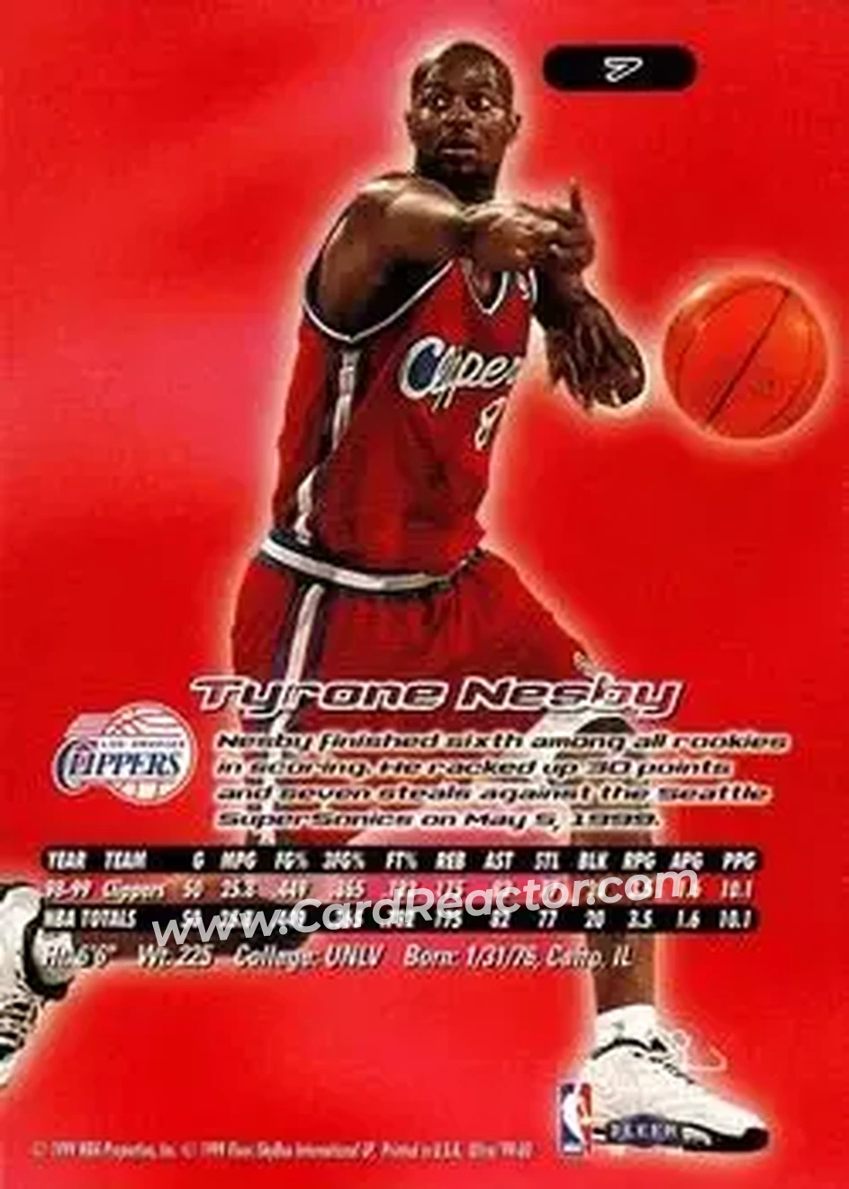 Back of Tyrone Nesby
