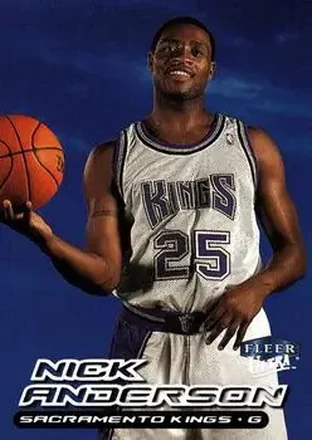 1999-00 Ultra #65 - Nick Anderson - Sacramento Kings 1999-00 Ultra #65 - Nick Anderson - Sacramento Kings