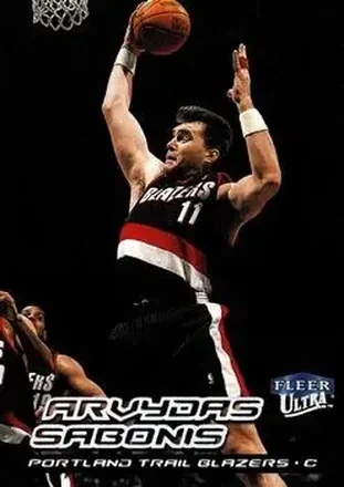 1999-00 Ultra #72 - Arvydas Sabonis - Portland Trail Blazers 1999-00 Ultra #72 - Arvydas Sabonis - Portland Trail Blazers