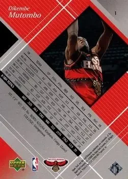 Back of Dikembe Mutombo