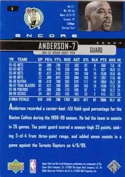 Back of Kenny Anderson