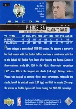 Back of Paul Pierce