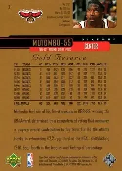 Back of Dikembe Mutombo