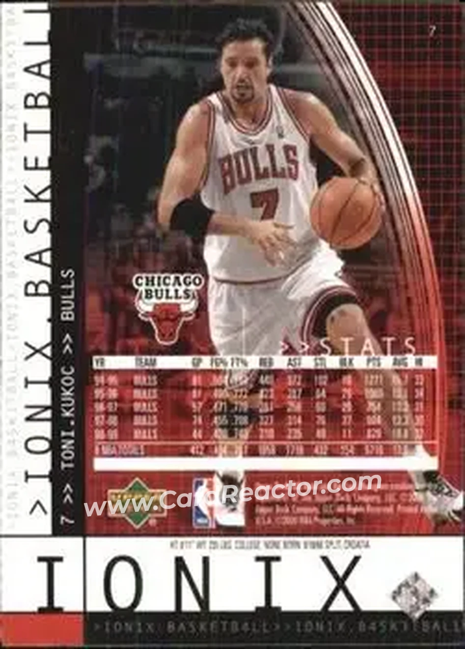 Back of Toni Kukoc