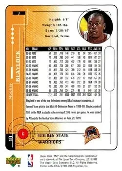 Back of Mookie Blaylock