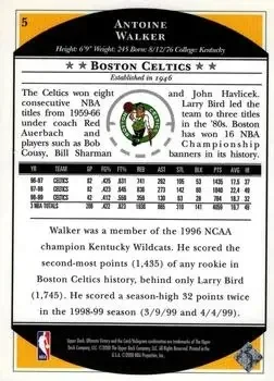 Back of Antoine Walker