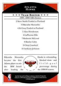 Back of Dikembe Mutombo
