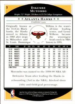 Back of Dikembe Mutombo