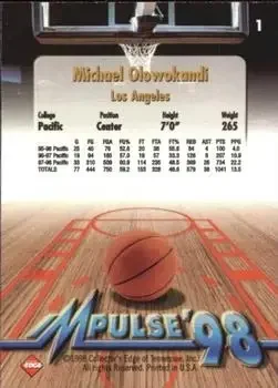 Back of Michael Olowokandi