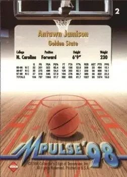 Back of Antawn Jamison