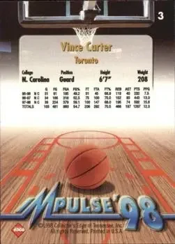 Back of Vince Carter