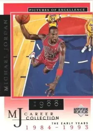 1998 Upper Deck Michael Jordan Career Collection #9 - Michael Jordan - Chicago Bulls