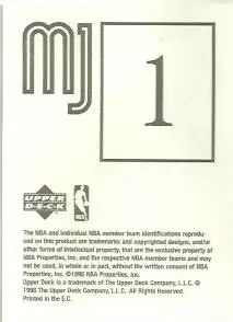 Back of Michael Jordan