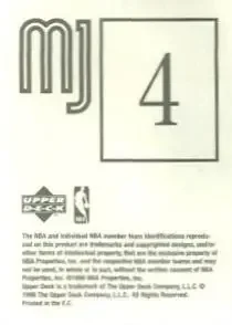 Back of Michael Jordan